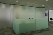 Тонированные перегородки для Reception